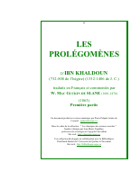 LES PROLÉGOMÈNES La Muqaddima d’Ibn Khaldoun T1.pdf